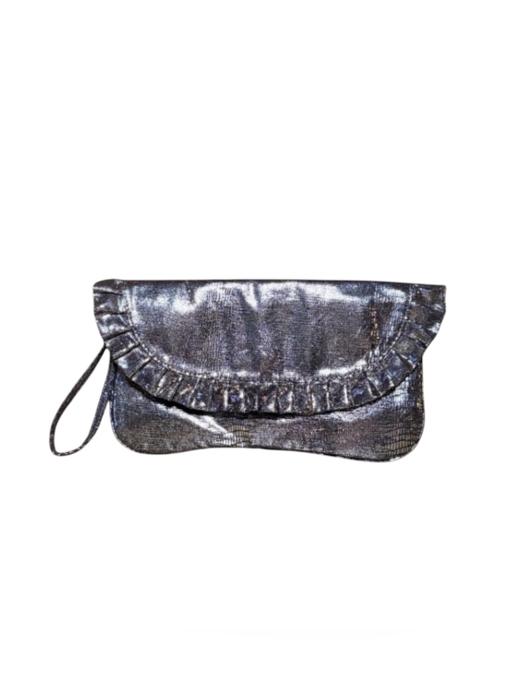 Steve Madden Silver and Black clutch/wristlet